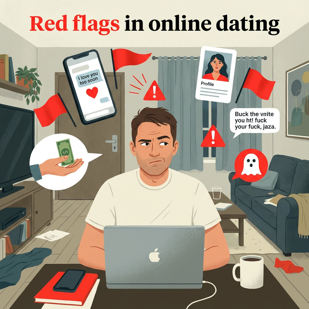 Red flags in online dating